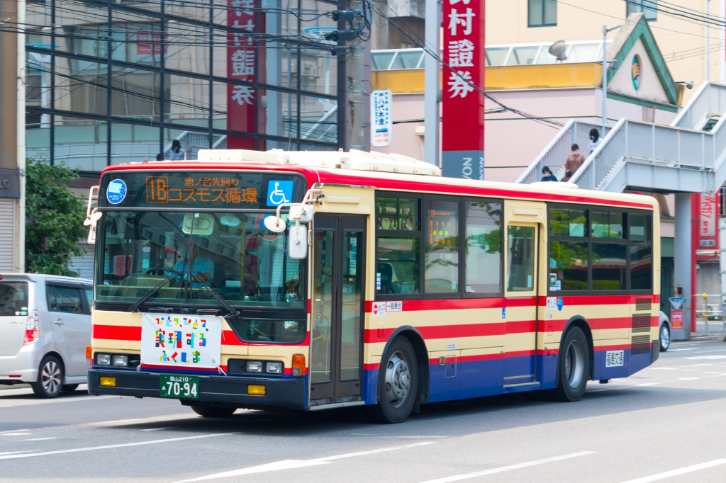 福島交通のバスの写真 郡山210あ7094 三菱ふそう エアロスター