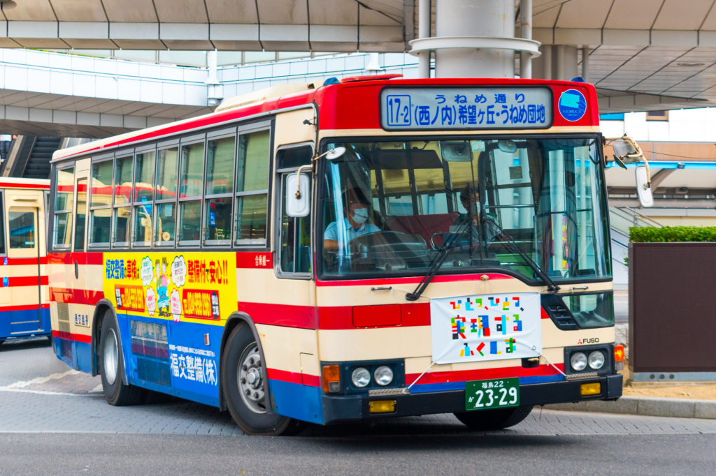 福島交通のバスの写真 福島22か2329 三菱ふそう エアロスター