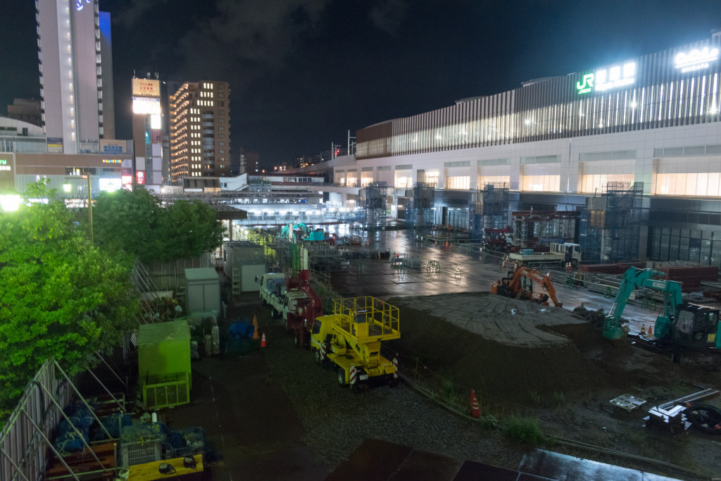 新潟駅の再開発の様子